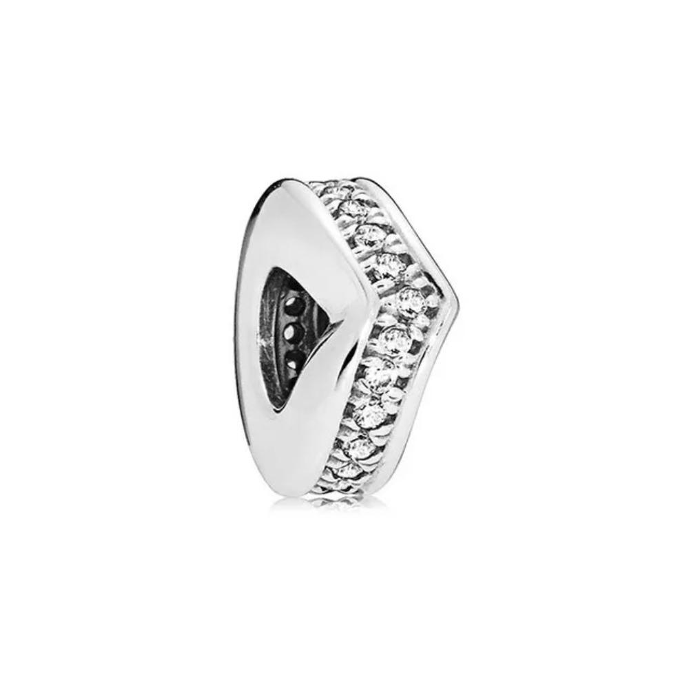 New 925 Silver Heart Spacer Beads for DIY Bracelet Fashion Jewelry Women Accessories Openwork Charm