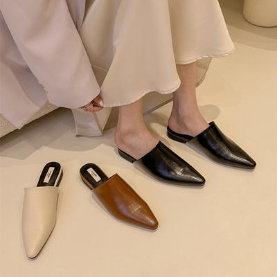 Мода Bailamos 2025 Новые Балетки Женские Сандалии Тапочки Слипоны Остроносые Женские Мюли Уличные Тапочки Обувь Женские Шлепанцы Mujer