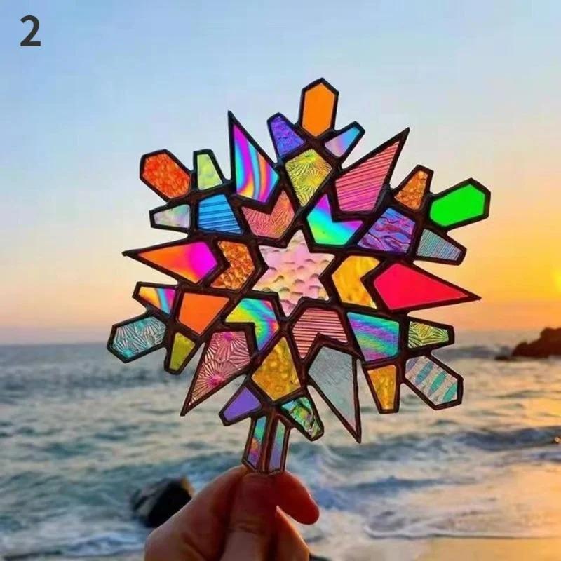 Stained Glass Window Hanging Honeycomb Multicolor Butterfly Bee Stained Glass Panels Stain Glass Hummingbird Window Hanging