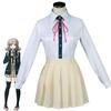 Японского аниме Super DanganRonpa 2 Nanami ChiaKi, карнавальный костюм, школьная форма, юбка Лоли для девочек