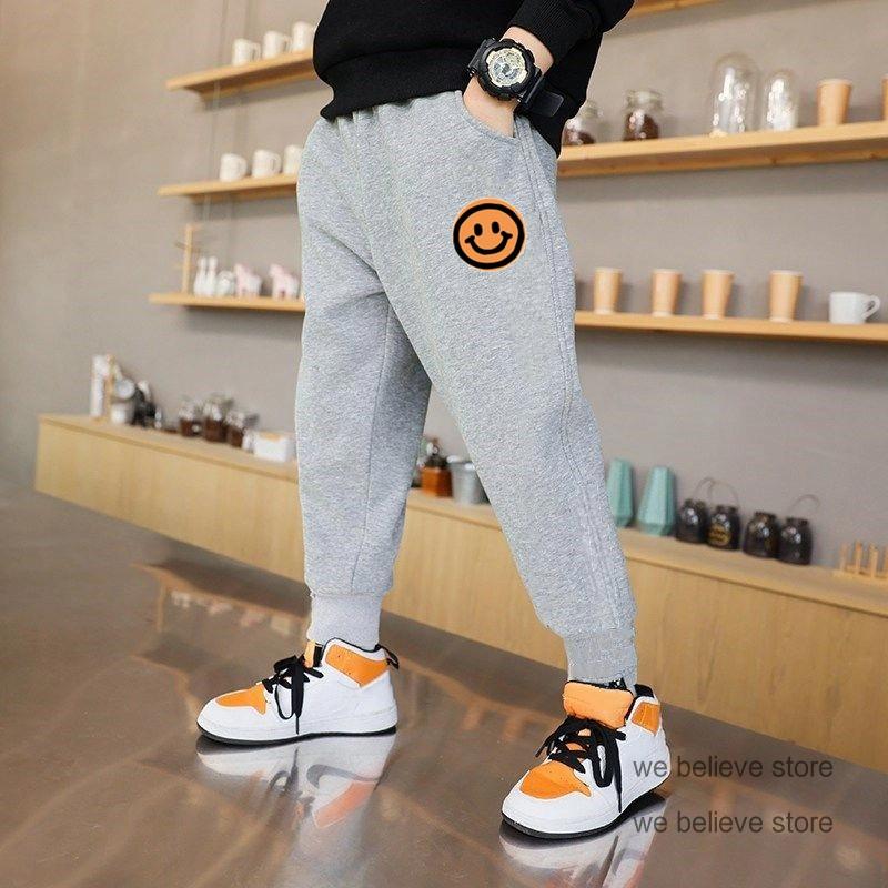 Children Pants Sport Teenage Autumn Outdoors Casual Boy Fashion Sweatpant Unisex Jogger Trousers Loose Pants Fleece Pants