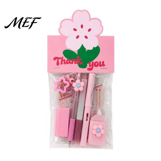 Flower Shaped Stationery Set, Macaron Color Correction Tape And Smooth Learning for Kids Writing Gel Pens, Portable Homework Essentials Students Cute
