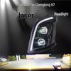 Светодиодная светодиодная сборка фар с двойной линзой Super Bright для Liuzhou Chenglong H7/H5 Balong M3