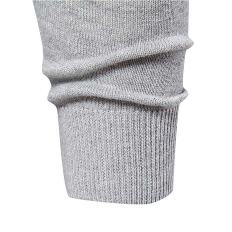 Повседневный мужской вязаный свитер с полосатым верхом, пуловер, базовая рубашка, свитер с круглым вырезом на весну и осень