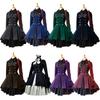 Medieval Renaissance Vintage Butterfly Long Sleeve Cosplay Dress
