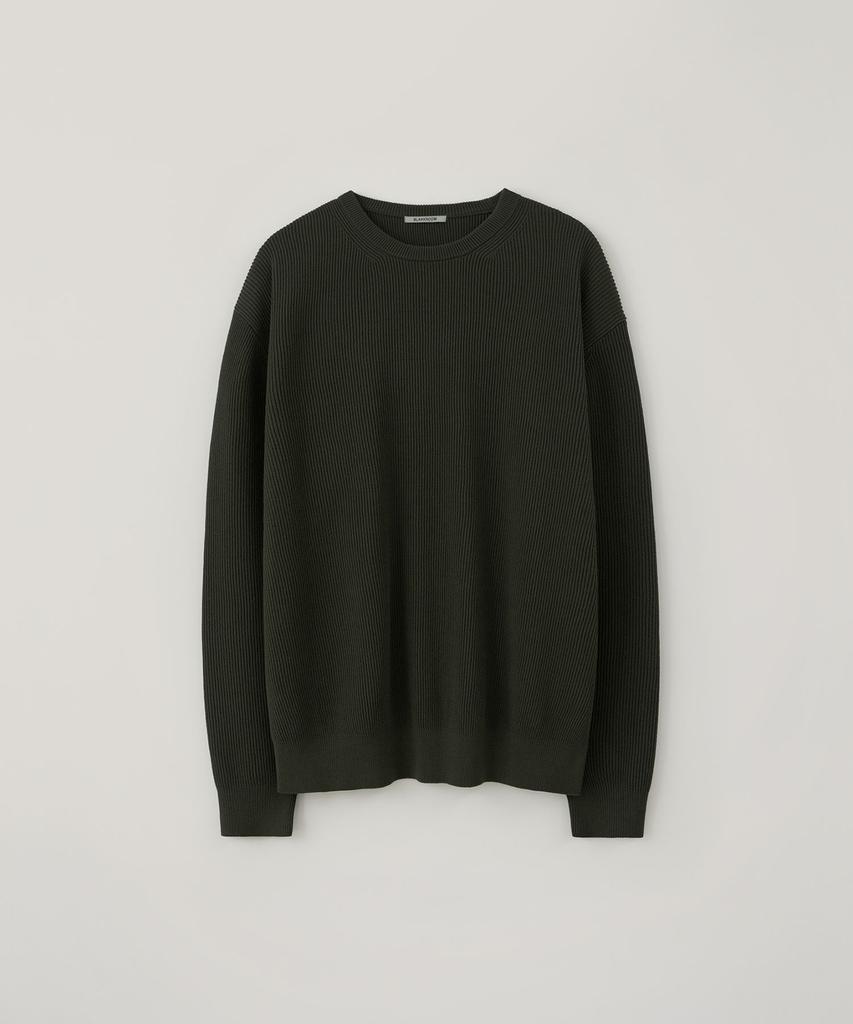 BLANKROOM All-Weather Crew Knit_Cloudy Olive