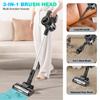 DayPlus Cordless Upright Stick Vacuum Cleaner,3 In 1 Wireles Handheld Vacuum Cleaner 130000RPM Brushless for Carpets, Hard Floor