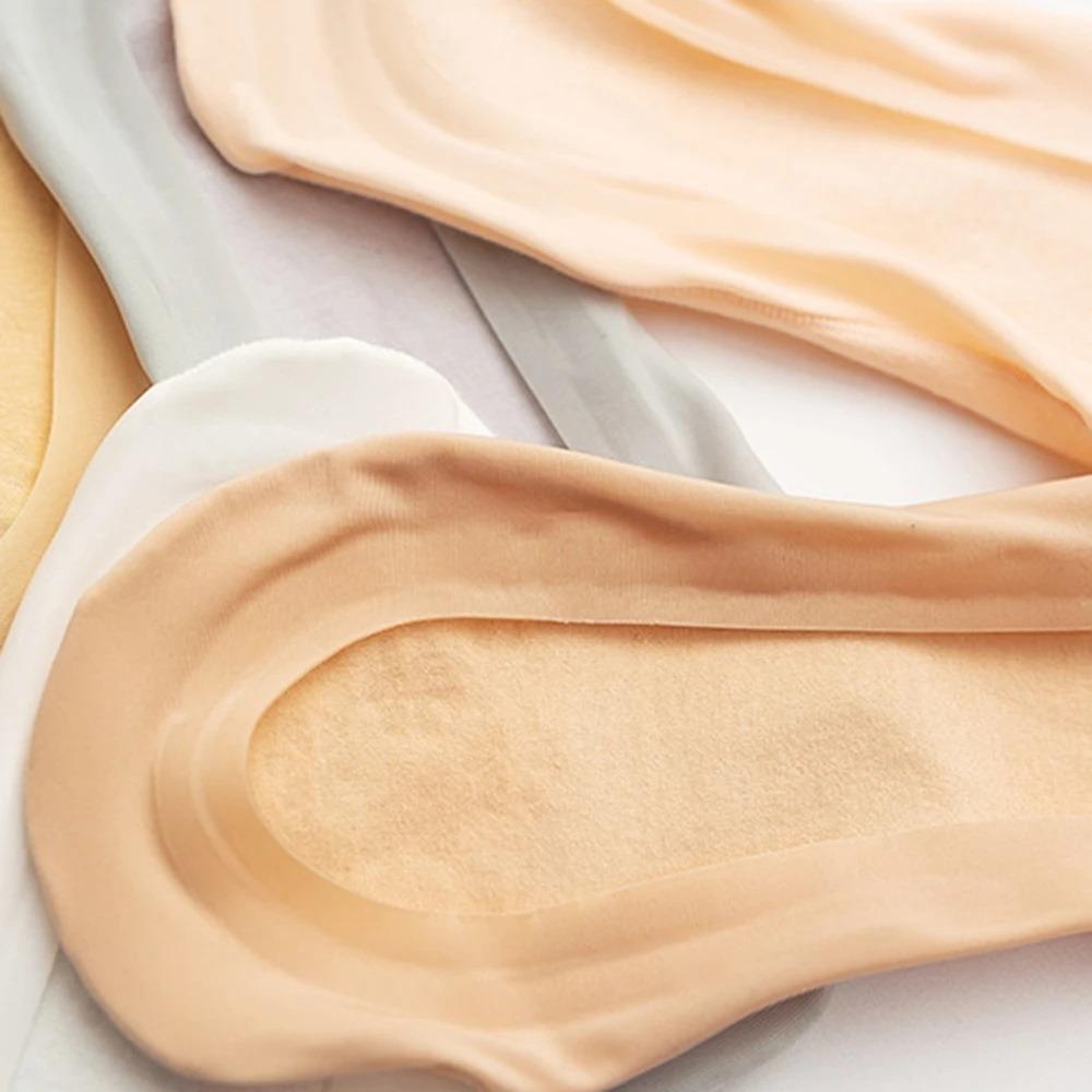 Силиконовые невидимые носки Ультратонкие Нескользящие носки Новые носки-лодочки из ледяного шелка