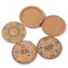Placemats Tea Coasters Non-slip Wooden Cup Mat Anti-hot Heat Pad Heat Resistant Cork Coasters