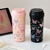 Kawaii Butterfly Tumbler Coffee Cups Cute Tea Thermos Cup Герметичная термокружка из нержавеющей стали для воды с фильтром и соломинкой