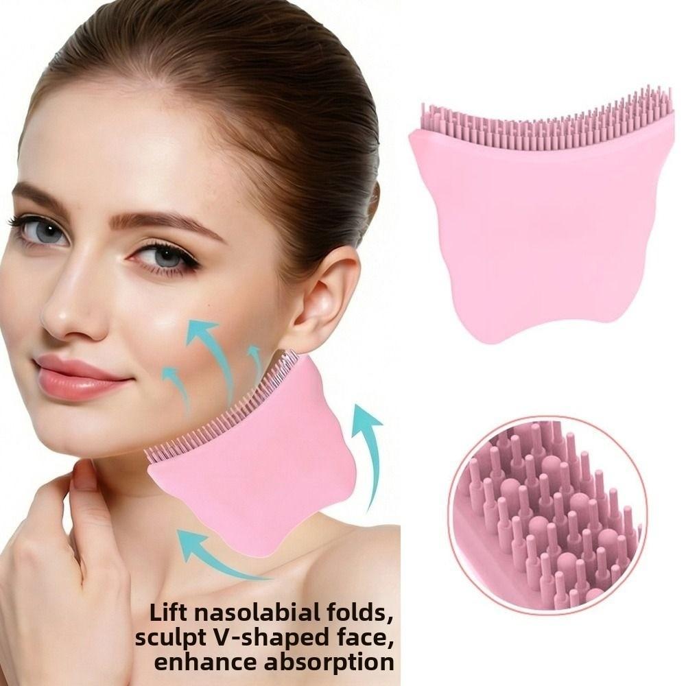 Lift Firm Contour Face Brush Soothe Massage Facial Anti-Puffiness Brush For Face Neck