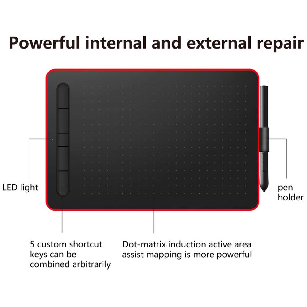 WP9620N Graphics Tablet Drawing Tablet with 8192 Levels Pressure Sensitivity 5080LPI