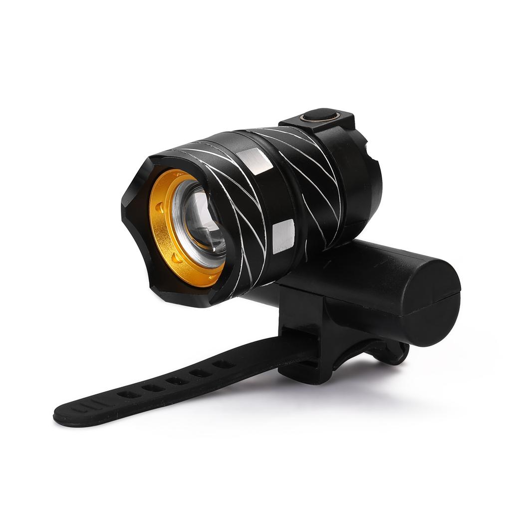 LED USB Rechargeable Outdoor Zoomable T6 Bicycle Light Bike Front Lamp Torch Headlight