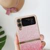 Для Samsung Galaxy Z Flip 4 3 5g чехол с блестящим покрытием, градиент, красочный, складной, противоударный, защита, жесткая задняя крышка, аксессуары