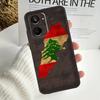 Lebanon Flag Map Case For Realme C55 C53 C51 C35 C33 C30 C67 C21Y C25s C15 9 10 12 11 Pro Plus GT Neo5 Cover