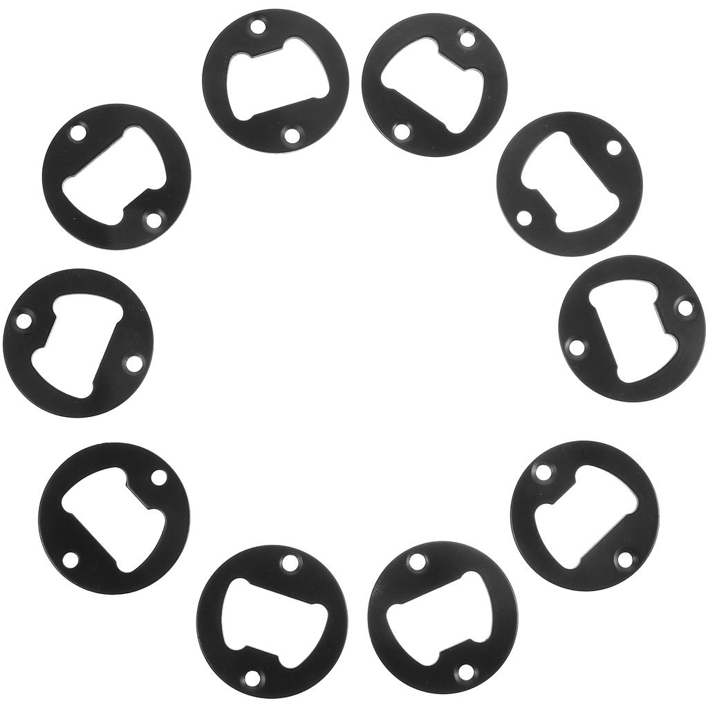 10 Pcs Round Bottle Opener Parts Jar Lid Remover Kit Inset Accessory Making Material Camping