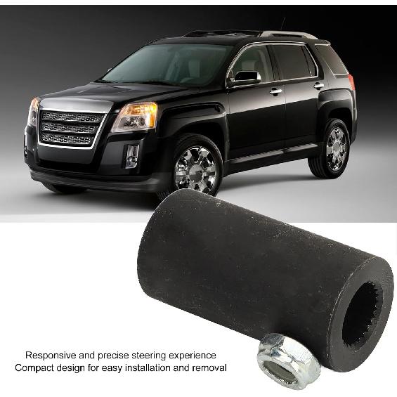 Black Steering Joints 9/16" - 26 Spline To 3/4" Dd U Joint Shaft, 9/16 26 Spline To 3/4 Round Coupling, High Strength Responsive Steering Shaft