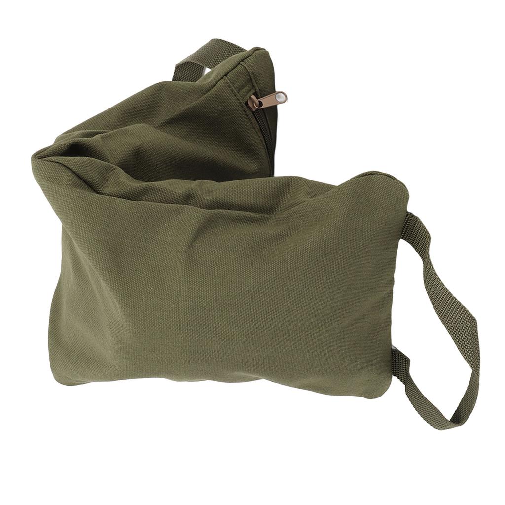 Military Green Yoga Sand Bag with Handle Portable Fillable Yoga Canvas Sandbags for Yoga Weights and Training