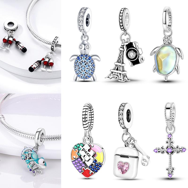 Шармы Медь Оригинальные Подвески Бусины Духи Самолет Подходят для Изготовления Браслетов Женские Украшения