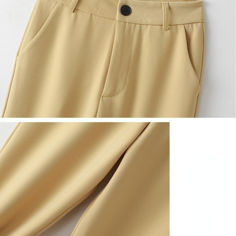 New Arrival Women's Straight Leg Suit Pants To Show Your Height, High-end Luxury Counter Boutique