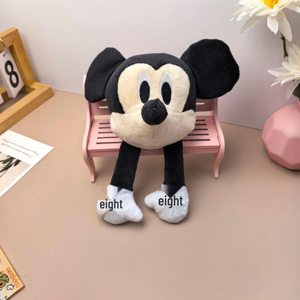 Mickey Mouse Plush Toy Backpack Pendant - Cartoon Head Minnie & Mickey Costume Accessories Ornament