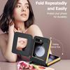 VIETAO Mirror Mobile Phone Case For Samsung Galaxy Z Flip 7, Leather Mobile Cover With Ribbon For Samsung Z Flip 6, Z Flip 5 4 3