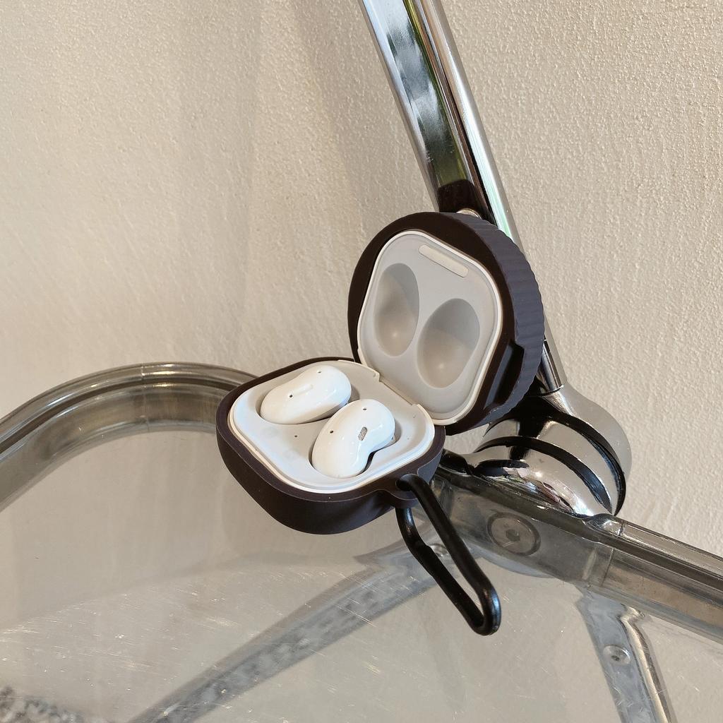 Силиконовый чехол для наушников с милым мультяшным печеньем для Samsung Galaxy Buds 2 Pro Live, чехол для Galaxy Buds2 Pro, полная защита с металлическим крючком