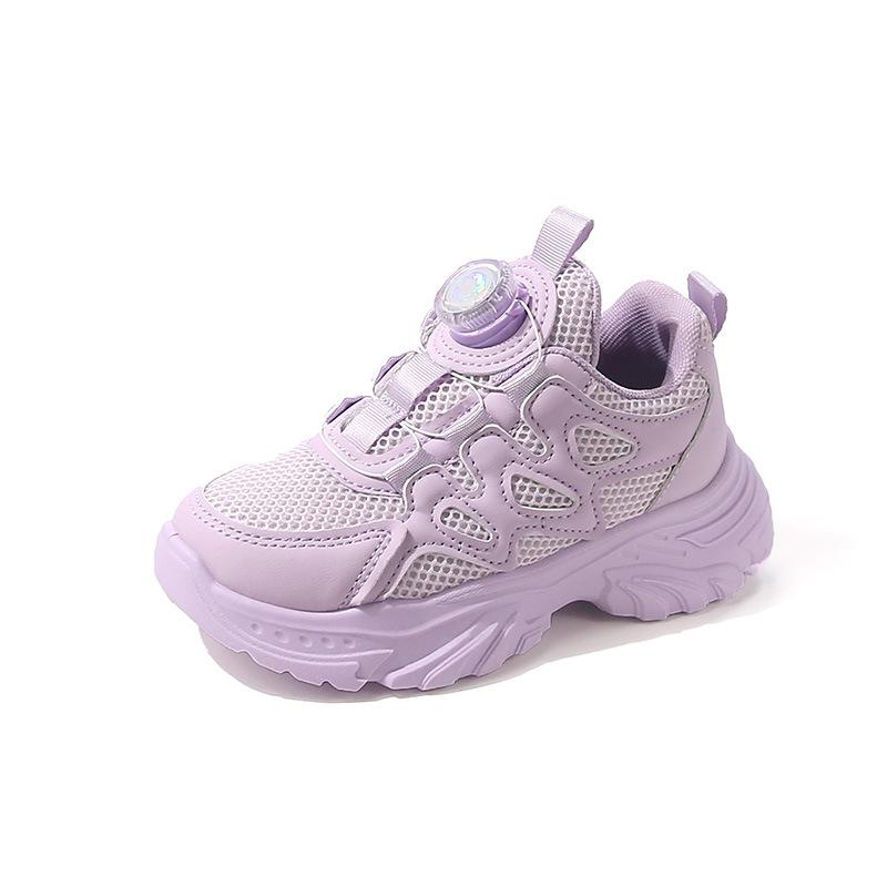 White sneakers for children, girls' sports shoes, little girls' running shoes, breathable mesh shoes for spring and autumn, school dad shoes