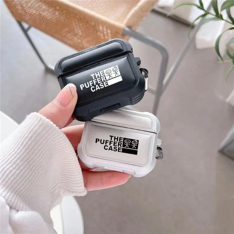 Мягкая на ощупь куртка-пуховик Чехол для наушников Puffer для Airpods 3 2 1 Air Pods Pro 2 Pro2 Силиконовый чехол для наушников Puffer