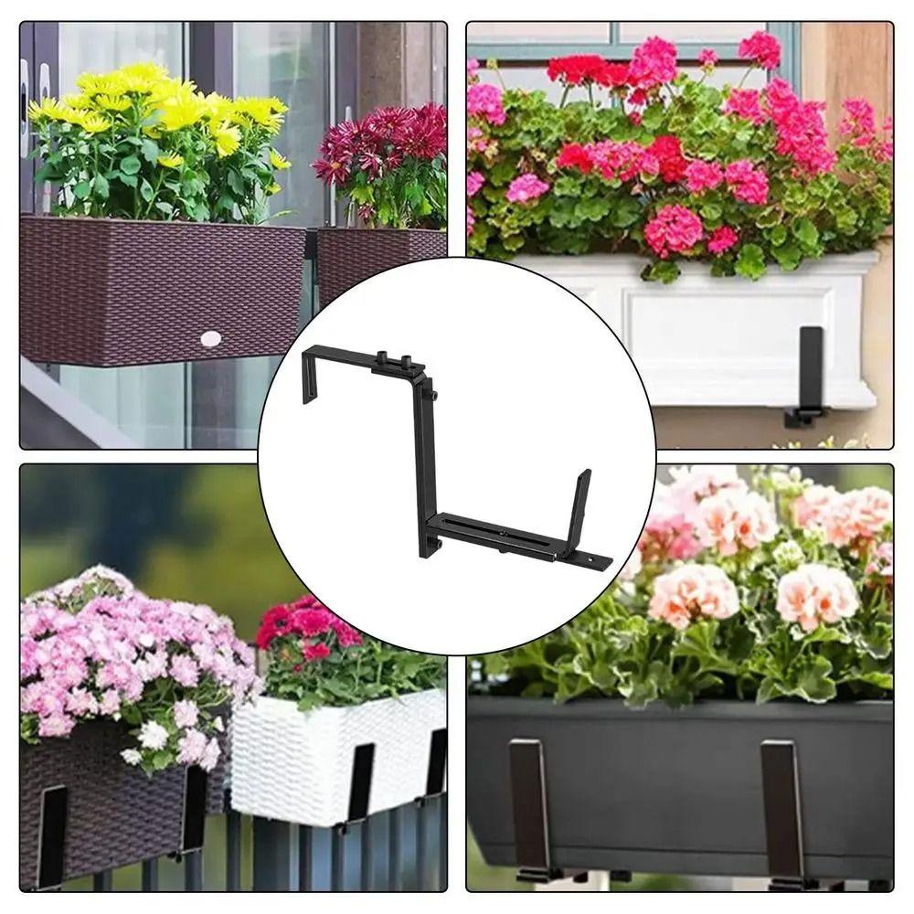 Комнатные растения Подставка для оконных ящиков для растений Горшечные растения Кронштейн для ящиков для растений Цветочные горшки