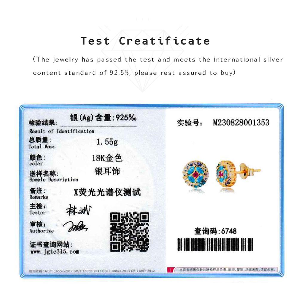 ANDYWEN Серьги-гвоздики из стерлингового серебра 925 пробы, весна, золото, радуга, CZ, серьги-гвоздики для пирсинга в стиле панк, новинка 2023, красочные ювелирные изделия