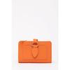 Orange Lucky Wallet With Zippered Card Holder