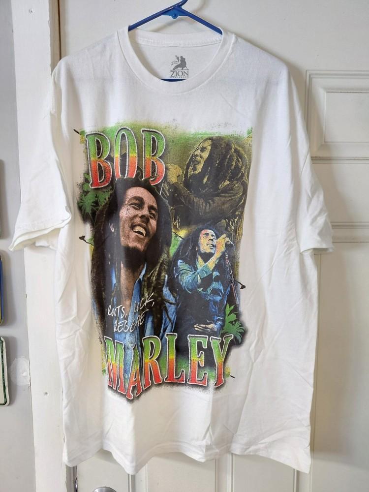 Винтажная мужская футболка Bob Marley Размер 3XL регги Унисекс футболка