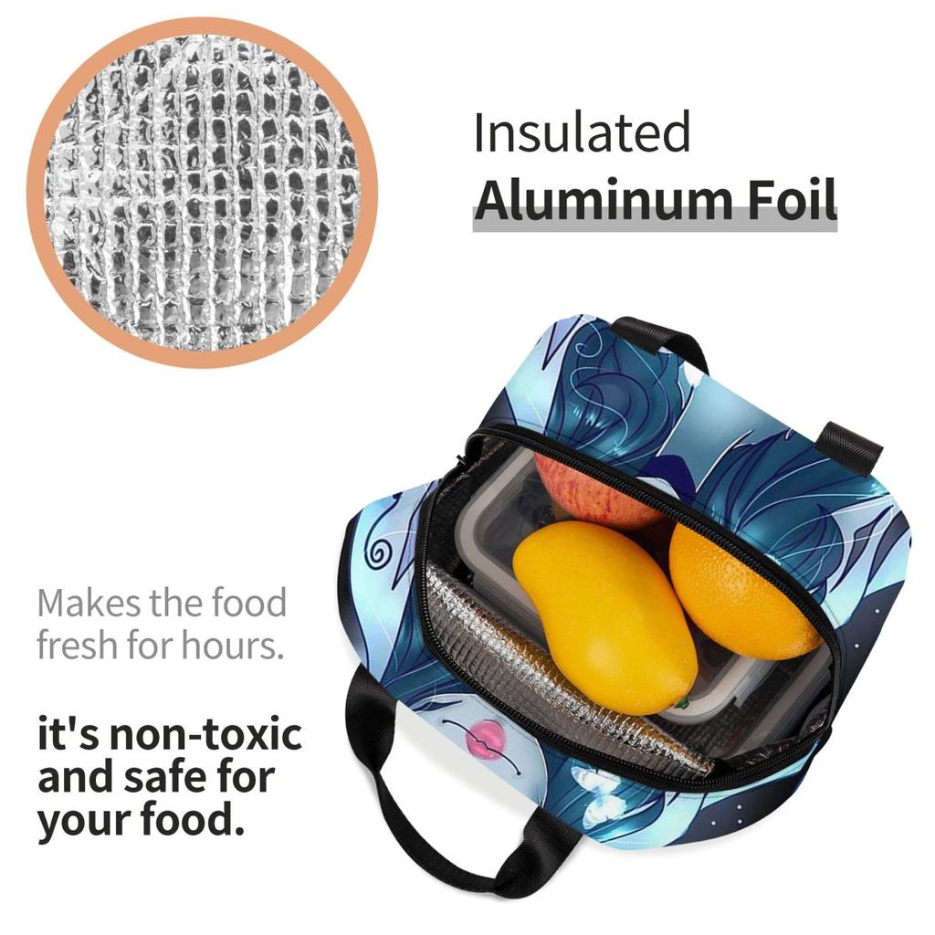 Хэллоуин Фильм Труп Невесты Призрак Тим Бёртон Термосумка для обеда для женщин детей Герметичные Контейнеры для еды Термоланчбокс Сумка-тоут