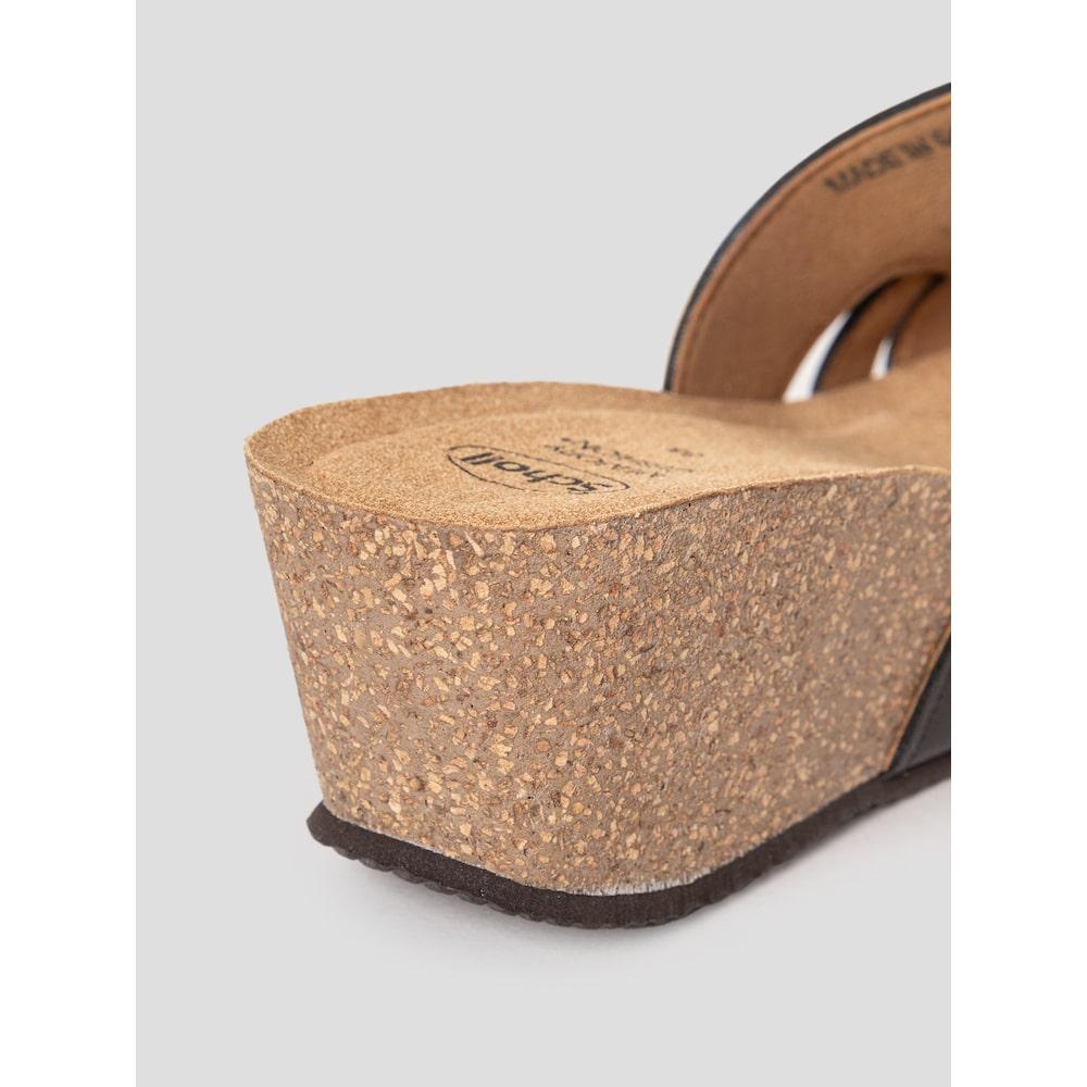 Scholl (женщины) Сандалии на массивной подошве с одной лямкой, черные (Hh54K2F115)