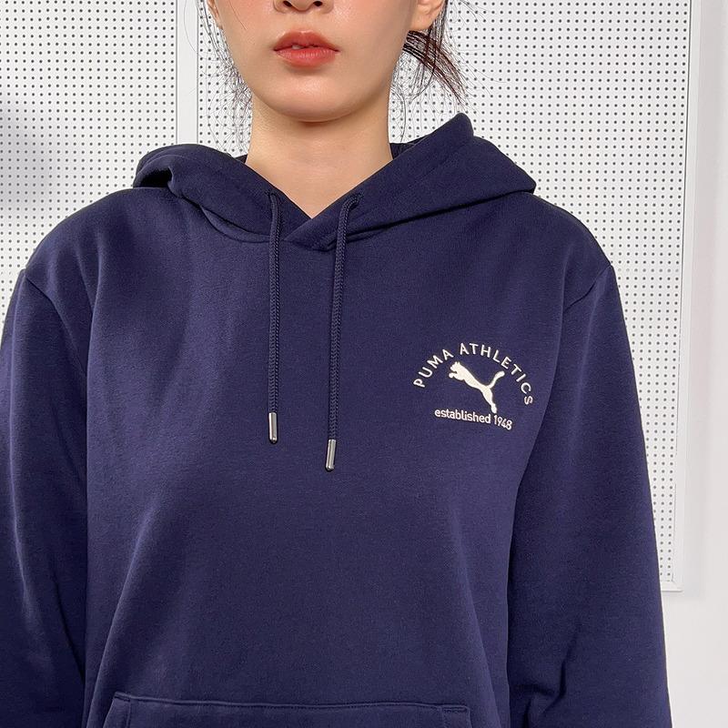 Puma Athletics Вязаный пуловер с капюшоном с длинным рукавом Мужской свитшот 692600-16