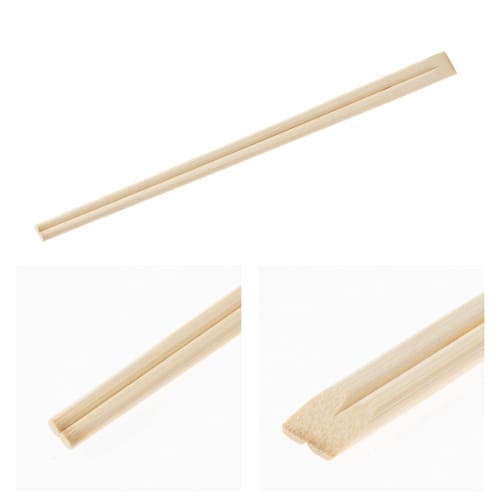 Strix Design Tensuge Bamboo Chopsticks, 300 Pairs (3 Packs of 100 Pairs), 20cm, Disposable, Large Capacity, SD-705