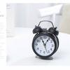 3 Inch Twin Bell Alarm Clock Modern Metal Mechanical Bedside Ringing Alarm Clock Battery Operated
