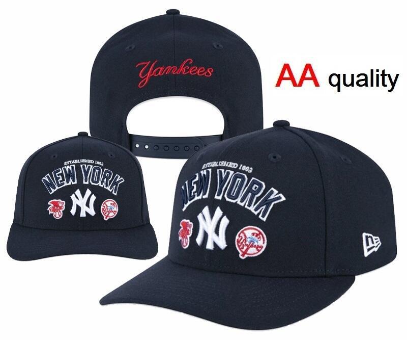 Регулируемая унисекс кепка с прямым козырьком New York Yankees - Модная уличная бейсболка