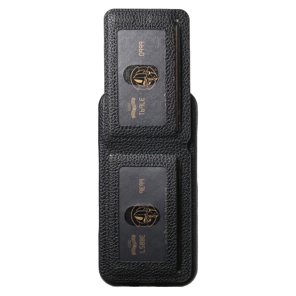 For Samsung Galaxy S25+ Case RFID Blocking Card Holder Litchi Texture Leather Back Cover