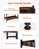 Industrial Bookshelf, 6-Tier, Vintage Ladder Shelf Bookshelves and Bookcases, with Metal Frame, Book Organizer with Open Shelves, for Living Room,