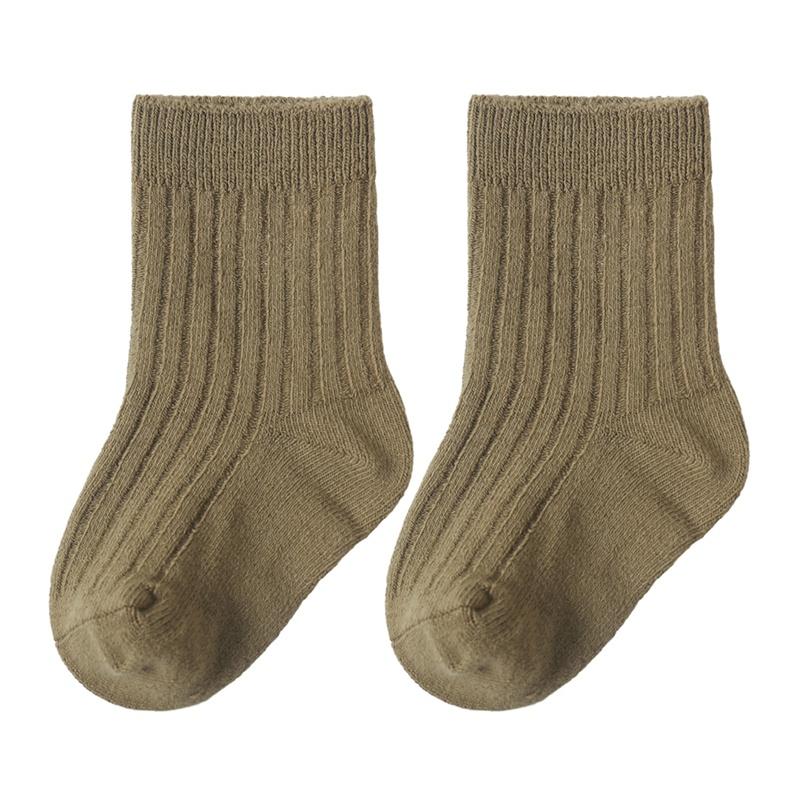 Детские носки, 5 пар однотонных детских носков с короткой трубкой