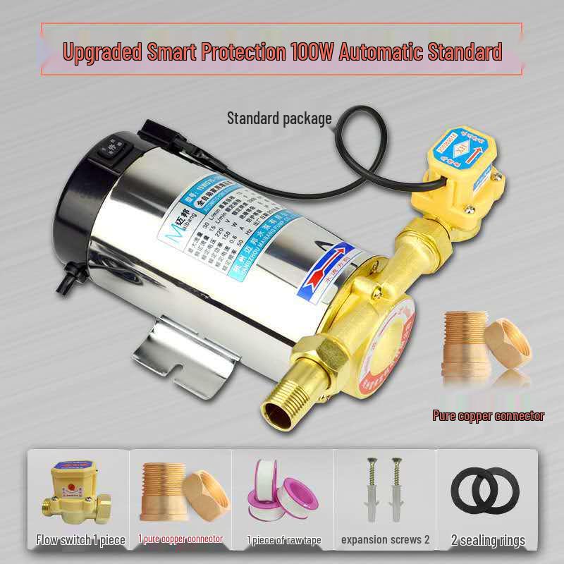 Автоматический бустерный насос из нержавеющей стали для горячей и холодной водопроводной воды: 90/100/120/150 Вт Нагреватель для трубопровода для всего дома.