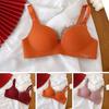 Women Bra Letter Print Adjustable Strap No Steel Ring Push Up Seamless Breast Support 3/4 Cup Stretch Women Brassiere Women Underwear
