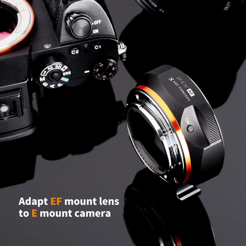 КОНЦЕПТ Адаптер крепления для объективов с креплением Canon EF на Sony E Mount NEX Электронный адаптер крепления с регулируемым автофокусом и изображением