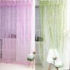 Home Tree Glass Yarn Willow Curtain Tulle Room Decor Curtain Sheer Panel Drapes