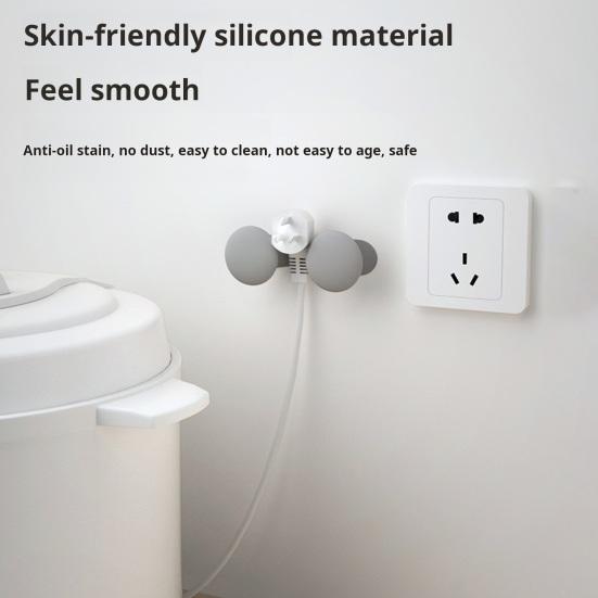 Держатель-органайзер для шнура кухонной техники Устройство намотки шнура для электрических шнуров Домашний зажим для проводов для подставки для скороварки Смеситель Кабельный втягиватель