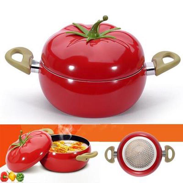 Durable Porcelain Tomato Pot with Heating Function for Soup and Stew