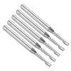 5pcs CNC End Mills Spiral Tungsten Steel Single Flute Milling Cutter 3.175x2x12x38mm