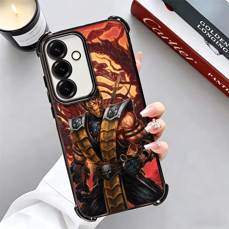 Mortal Kombat Game Plating Phone Case For Samsung A17 A07 A37 A57 A16 A56 A15 A55 A14 A54 A13 A53 A26 A36 A25 A35 A24 A34 A23 A3